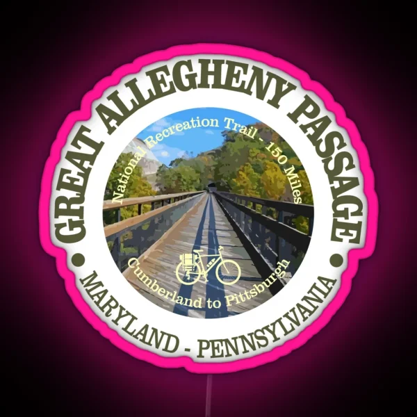 Great Allegheny Passage Cycling C RGB Neon Sign