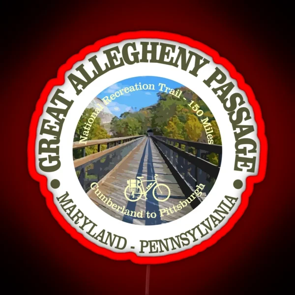 Great Allegheny Passage Cycling C RGB Neon Sign