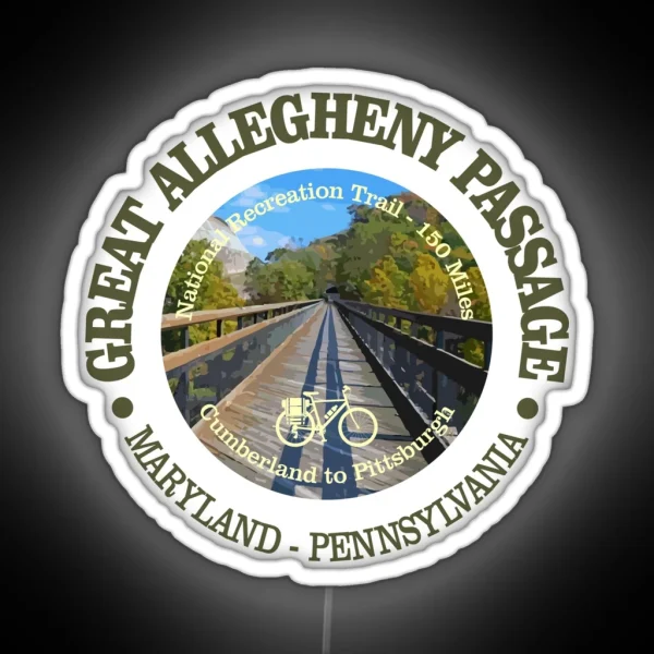 Great Allegheny Passage Cycling C RGB Neon Sign