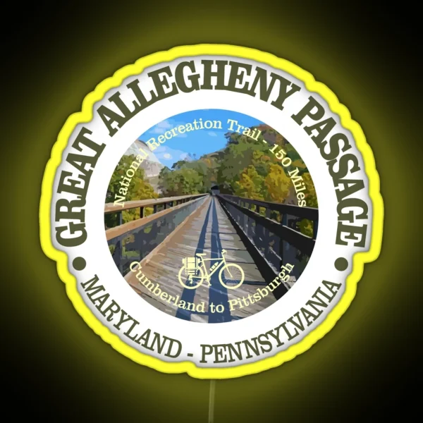 Great Allegheny Passage Cycling C RGB Neon Sign