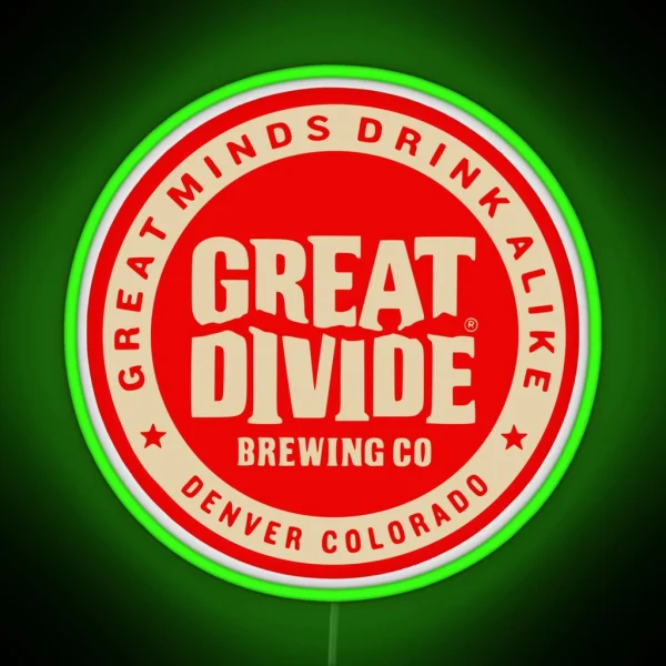Great Divide Brewing Co Logo RGB Neon Sign