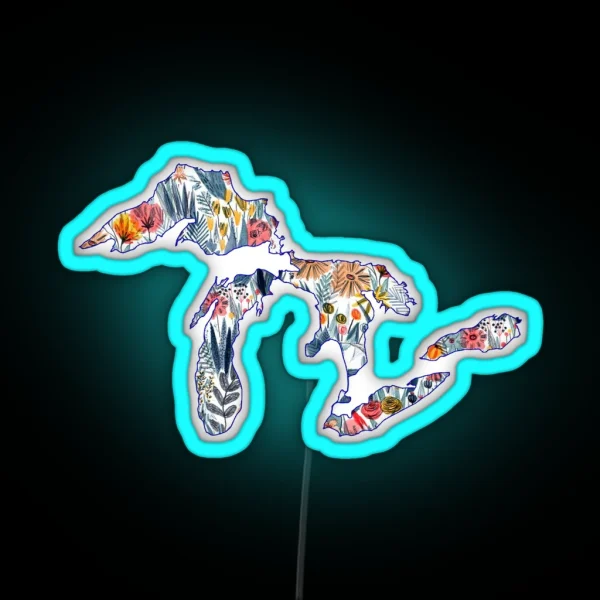 Great Lakes RGB Neon Sign