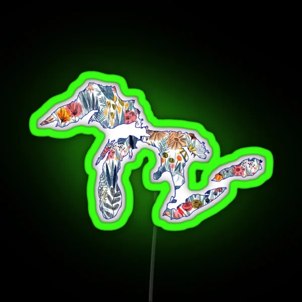 Great Lakes RGB Neon Sign