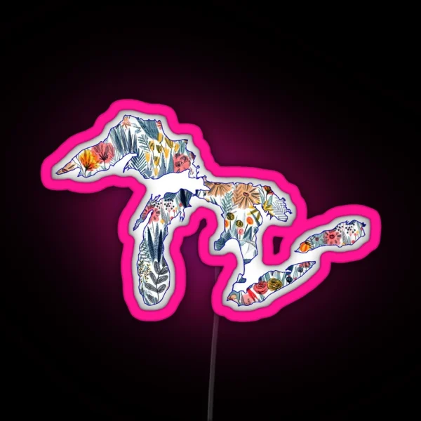 Great Lakes RGB Neon Sign