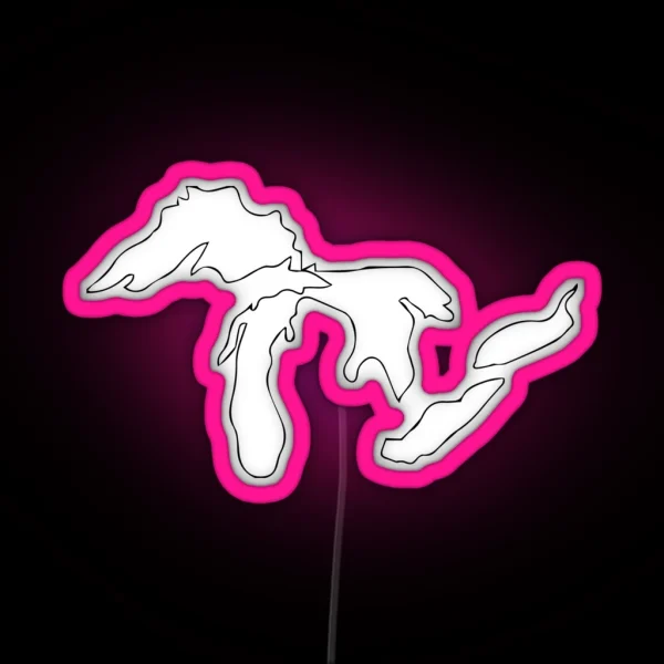 Great Lakes RGB Neon Sign