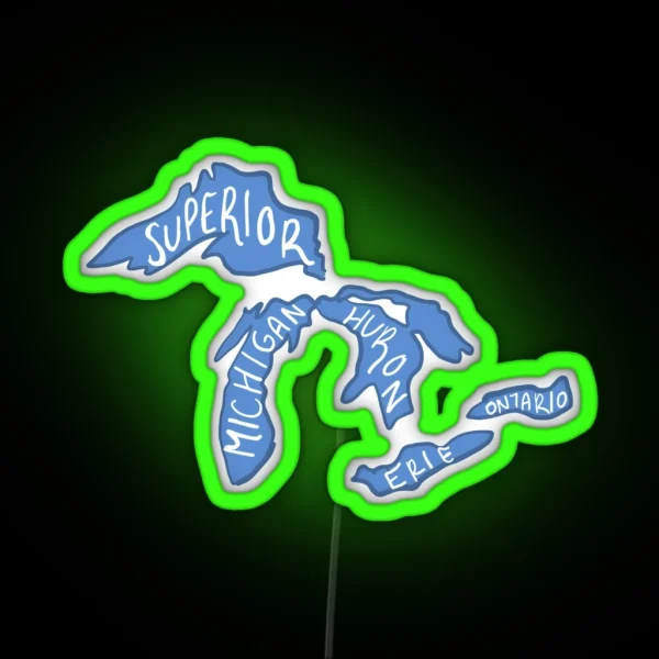 Great Lakes RGB Neon Sign