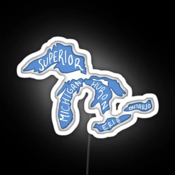 Great Lakes RGB Neon Sign