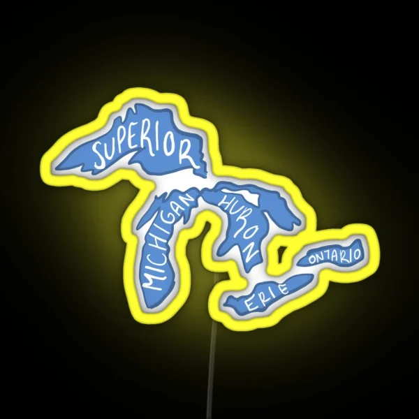 Great Lakes RGB Neon Sign