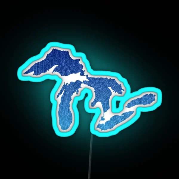 Great Lakes RGB Neon Sign