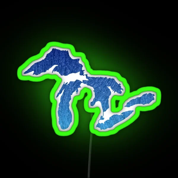 Great Lakes RGB Neon Sign