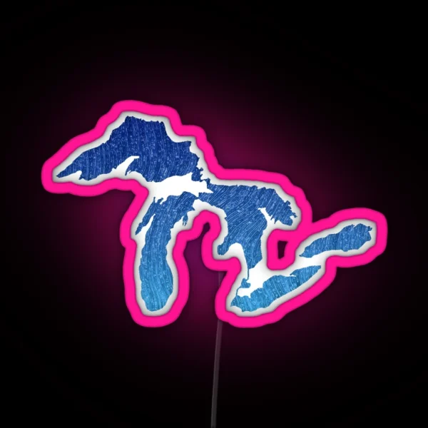 Great Lakes RGB Neon Sign