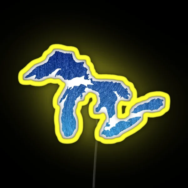 Great Lakes RGB Neon Sign