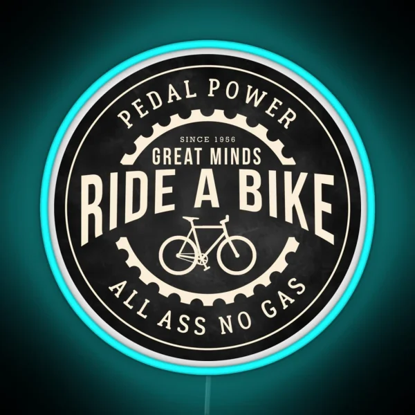 Great Minds Ride A Bike RGB Neon Sign