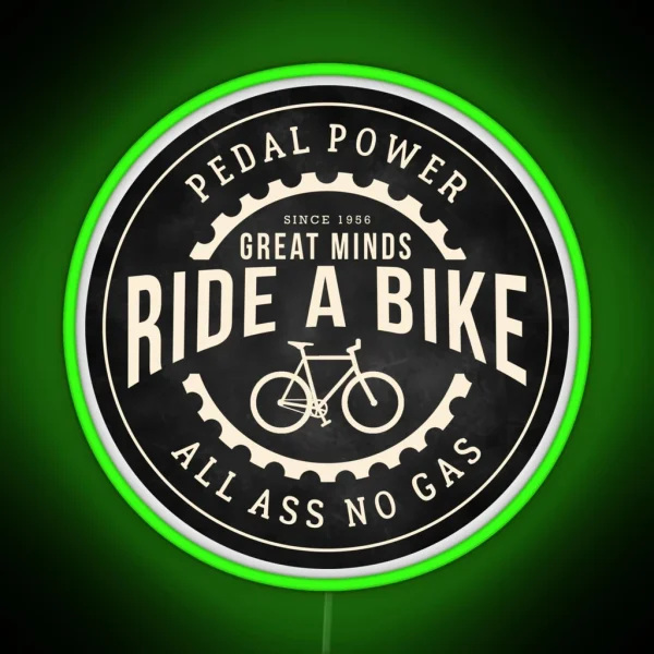 Great Minds Ride A Bike RGB Neon Sign