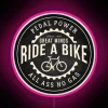 RGB LED neon art cycling quote wall decor sign
