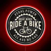 Ride in colorful style with our vibrant RGB neon sign.
