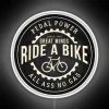 Whimsical Home Decor Bike Neon Sign with Colorful RGB Accents