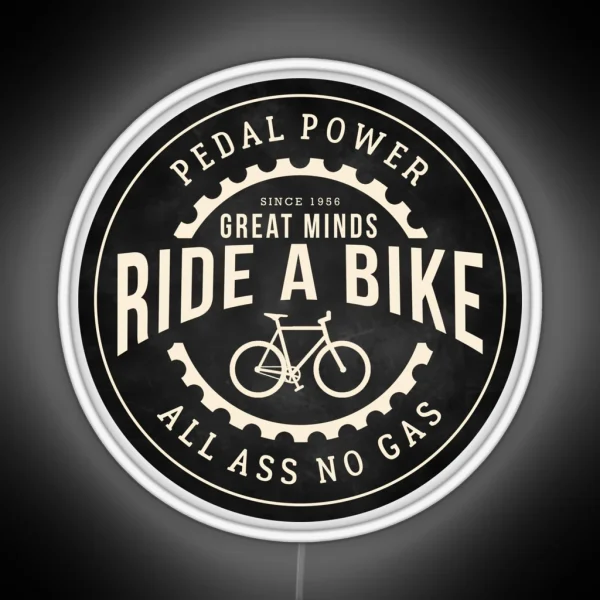 Great Minds Ride A Bike RGB Neon Sign