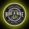 RGB Bike Riding Quote Sign with Customizable Colorful Neon Letters