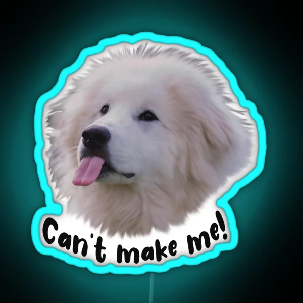 Great Pyrenees Humor RGB Neon Sign