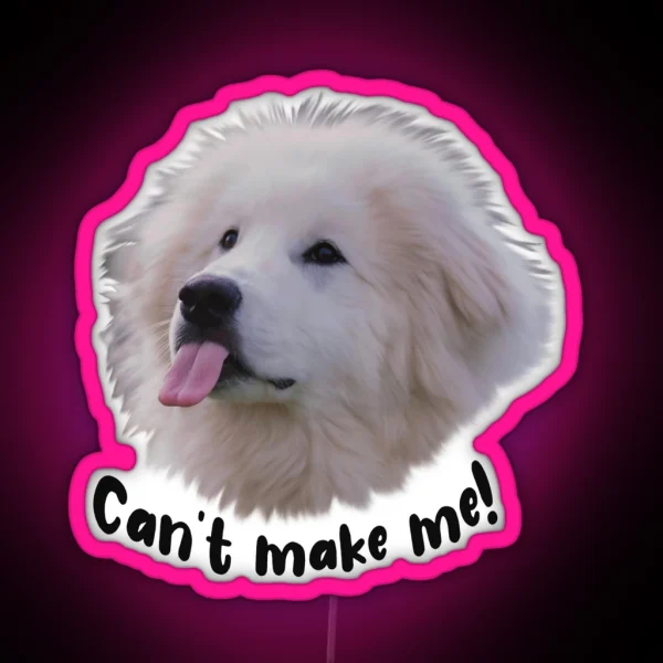 Great Pyrenees Humor RGB Neon Sign