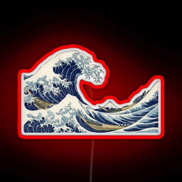Great Wave Off Kanagawa RGB Neon Sign