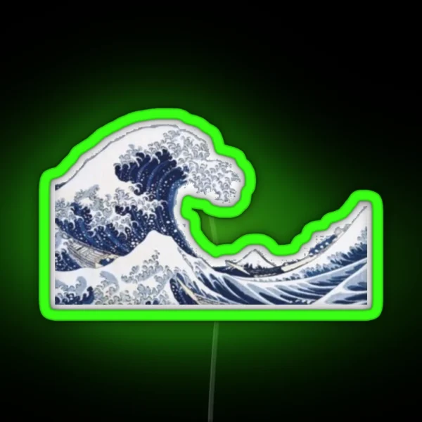 Great Wave RGB Neon Sign