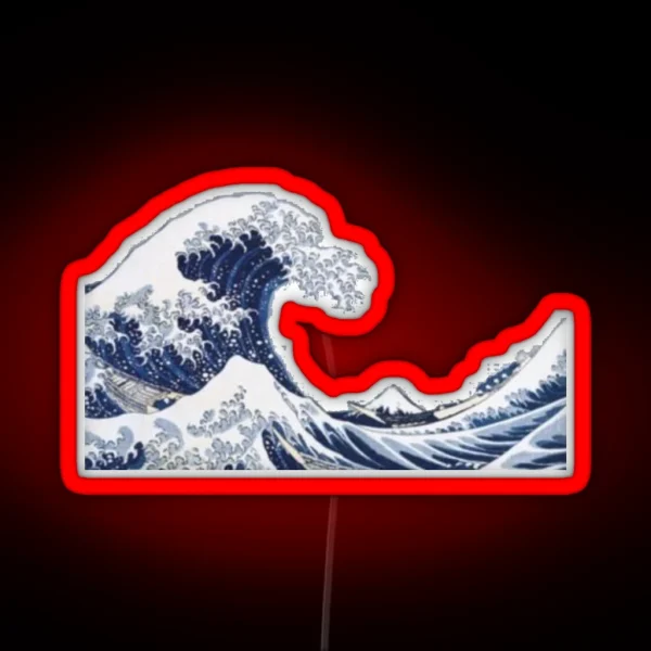 Great Wave RGB Neon Sign