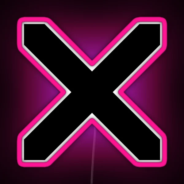 GREEK X CROSS Small Pattern RGB Neon Sign