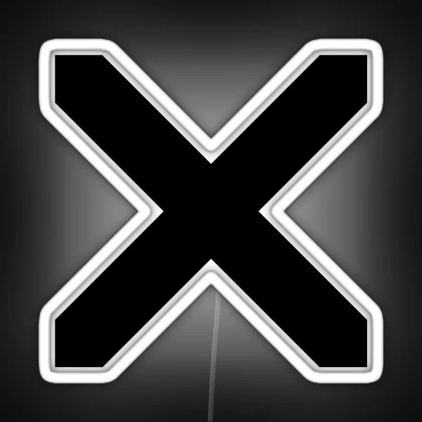 GREEK X CROSS Small Pattern RGB Neon Sign