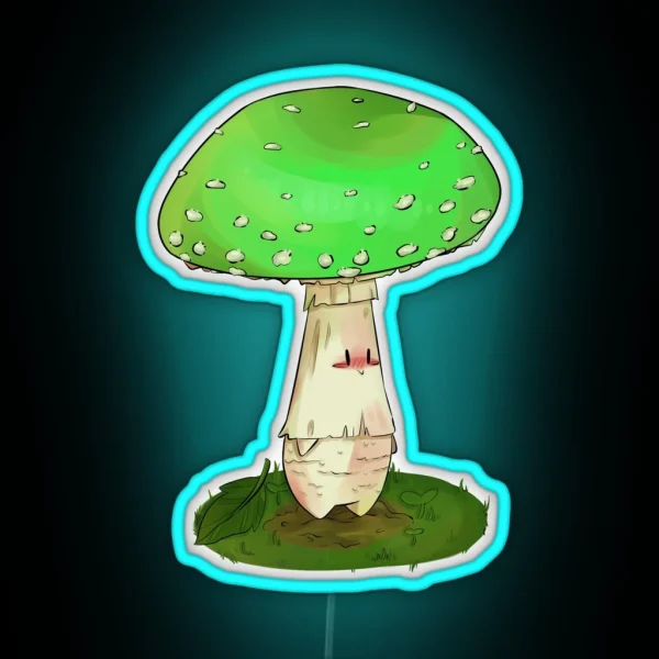 Green Amanita Muscaria Fairy RGB Neon Sign