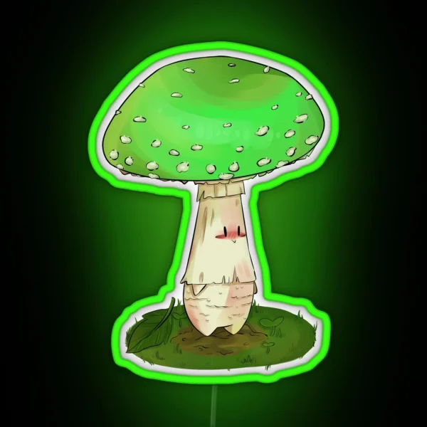 Green Amanita Muscaria Fairy RGB Neon Sign
