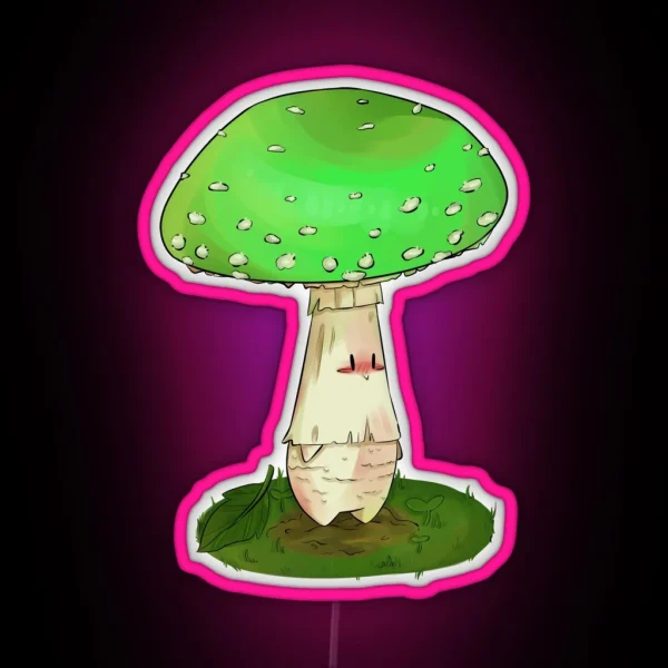 Green Amanita Muscaria Fairy RGB Neon Sign