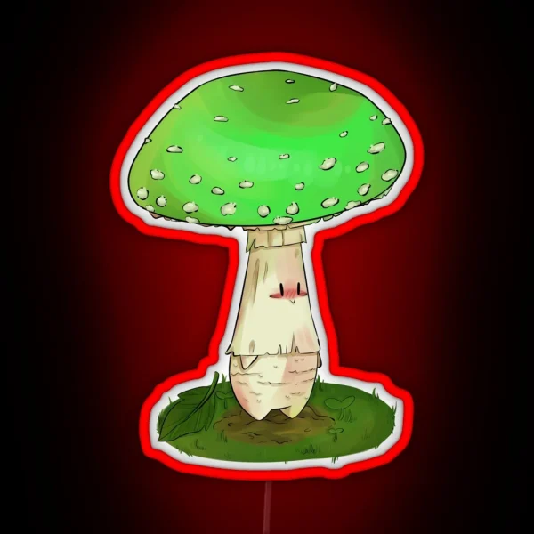 Green Amanita Muscaria Fairy RGB Neon Sign