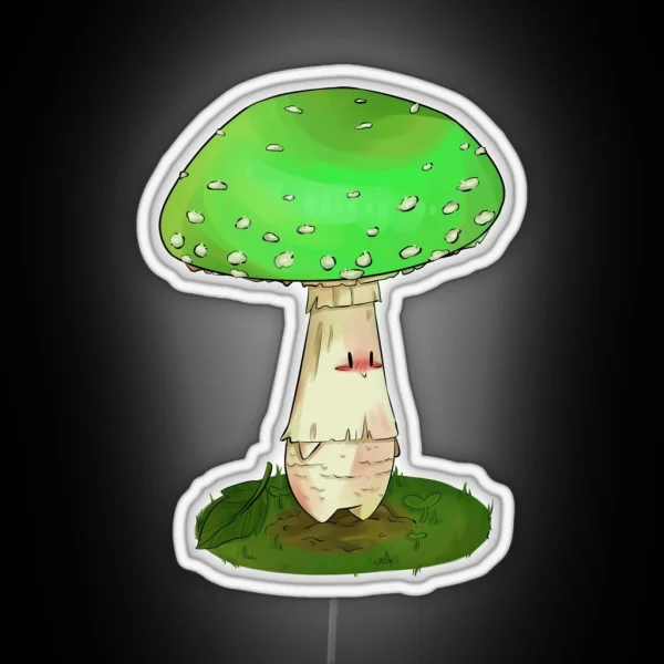 Green Amanita Muscaria Fairy RGB Neon Sign