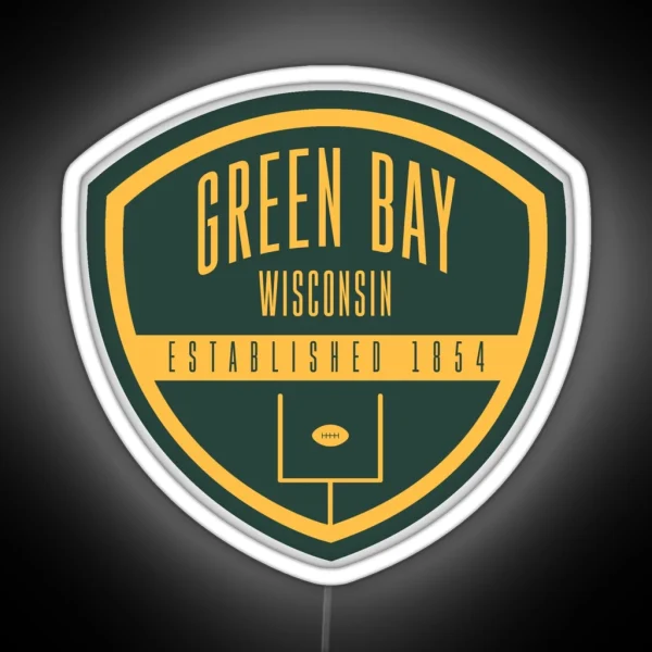 Green Bay Football RGB Neon Sign