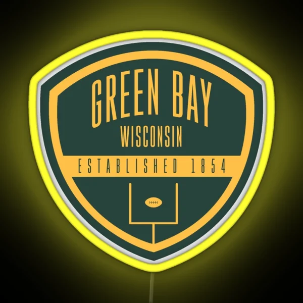 Green Bay Football RGB Neon Sign