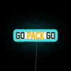 Vibrant Green Bay Packers Neon Sign with Color-Changing RGB Technology
