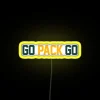 Vibrant Green Bay Packers RGB Neon Sign with Customizable Color Options