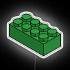 Electric Green Brick Neon Sign Art Home Decor Accent Lighting