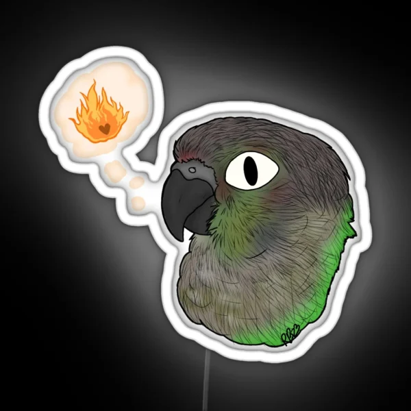 Green Cheek Chaos RGB Neon Sign