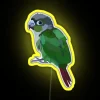 Vibrant Parrot-Themed RGB LED Sign for Home or Bird Room Decoration
