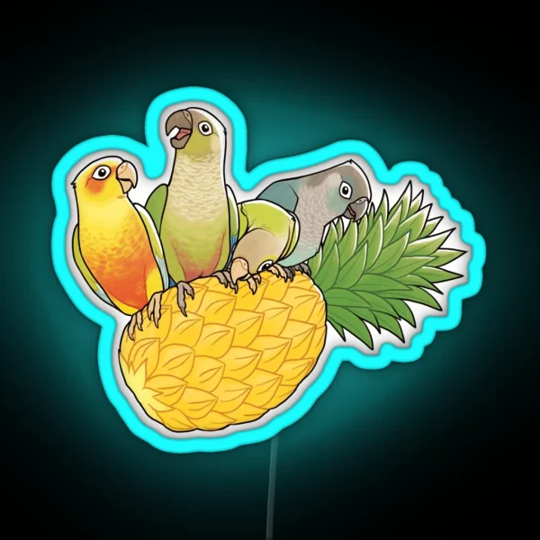 Green Cheek Paradise RGB Neon Sign