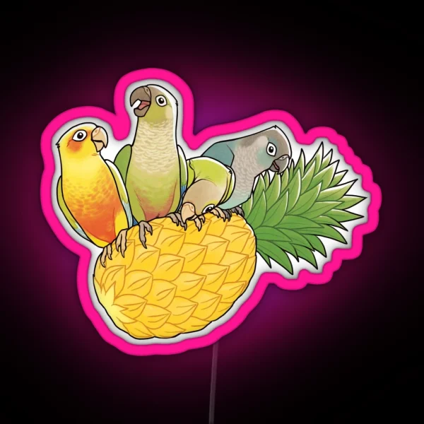 Green Cheek Paradise RGB Neon Sign