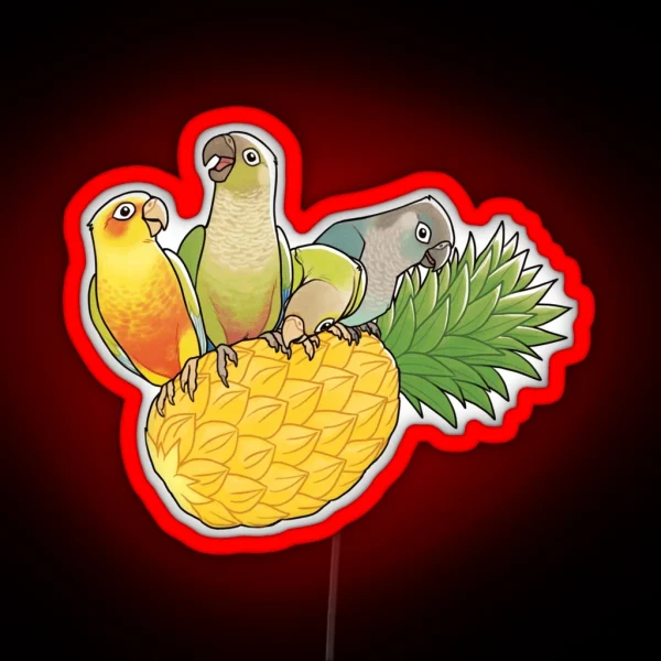 Green Cheek Paradise RGB Neon Sign