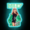 Vibrant Green Miley Cyrus Inspired Color Changing Neon Wall Decor Sign