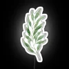 Vibrant Green Eucalyptus Branch Pattern Artistic Neon Sign Wall Decoration
