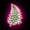 Vibrant Green Watercolor Fern Patterned RGB Neon Sign Lighting Decor Display