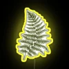Vibrant green watercolor fern LED neon sign with RGB color