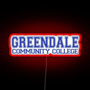 GREENDALE College Jersey Blue RGB Neon Sign